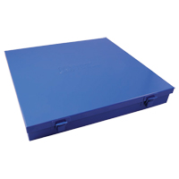 Boîte en m&eacute;tal mince, 12" P x 11-1/2" la x 1-3/4" h, Bleu Brunswick Fyr & Safety