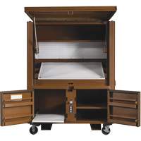 Field Office Jobsite Box, 33" W x 63" D x 80" H, Steel, Red Brunswick Fyr & Safety