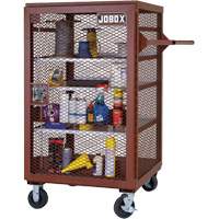 Mobile Mesh Cabinet, Steel, 22 Cubic Feet, Red TEQ807 | Brunswick Fyr & Safety