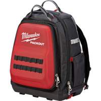 Packout™ Backpack, 15-3/4" L x 11-4/5" W, Black/Red, Ballistic TEQ863 | Brunswick Fyr & Safety