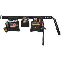 Deluxe Tool Belt Combo, Polyester, Black Brunswick Fyr & Safety