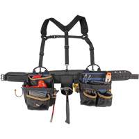 Deluxe Tool Belt, Polyester, Black Brunswick Fyr & Safety