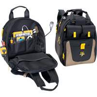 E-Charge Back Pack, 15" L x 10-1/2" W, Black, Polyester Brunswick Fyr & Safety