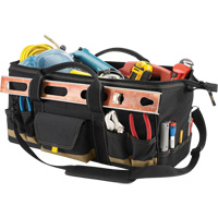 MEGAMOUTH Tool Bag, Polyester, 32 Pockets, Black Brunswick Fyr & Safety