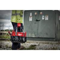 Utility Oval Bag, Ballistic Nylon, 24 Pockets, Black/Red TER017 | Brunswick Fyr & Safety