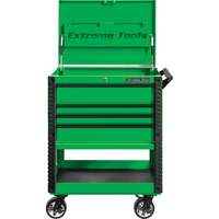 EX Deluxe Series Tool Cart, 4 Drawers, 22-7/8" L x 33" W x 44-1/4" H, Green TER032 | Brunswick Fyr & Safety