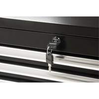 Industrial Tool Chest, 26" W, 4 Drawers, Black Brunswick Fyr & Safety