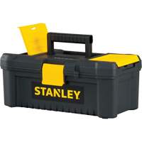Essential<sup>®</sup> Tool Box with Tray, 12-1/2" W x 7-3/8" D x 5-1/8" H, Black/Yellow TER083 | Brunswick Fyr & Safety