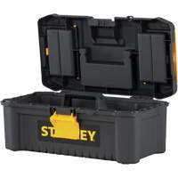 Essential<sup>®</sup> Tool Box with Tray, 12-1/2" W x 7-3/8" D x 5-1/8" H, Black/Yellow TER083 | Brunswick Fyr & Safety