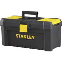 Essential<sup>®</sup> Tool Box with Tray, 16" W x 8" D x 7-3/10" H, Black/Yellow TER084 | Brunswick Fyr & Safety