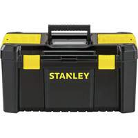 Essential<sup>®</sup> Tool Box with Tray, 19" W x 9-7/8" D x 9-3/4" H, Black/Yellow TER086 | Brunswick Fyr & Safety