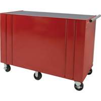 Industrial Tool Cart, 12 Drawers, 56" W x 24-1/2" D x 38-1/8" H, Red Brunswick Fyr & Safety