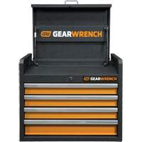 Coffre &agrave; outils de s&eacute;rie GSX, 26" la, 4 tiroirs, Noir/Orange Brunswick Fyr & Safety