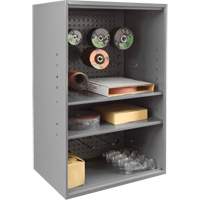 Abrasive Storage Cabinet with Pegboard, Steel, 19-7/8" x 14-1/4" x 32-3/4", Grey TER219 | Brunswick Fyr & Safety