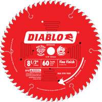 Contractor Saw Blades - Fine Finishing Saw Blades, 8-1/2", 60 Teeth, Wood Use Brunswick Fyr & Safety