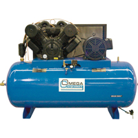 Industrial Series Air Compressors - Horizontal Compressor - Two Stages, 200 Gal. (240 US Gal) TFA102 | Brunswick Fyr & Safety