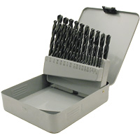 Coffret de forets en oxyde noir JET-KUT, 29 morceaux, Acier rapide Brunswick Fyr & Safety