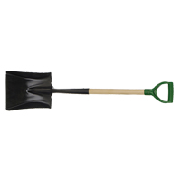 Square Point Shovel, Wood, Tempered Steel Blade, D-Grip Handle, 29" Long TFX924 | Brunswick Fyr & Safety