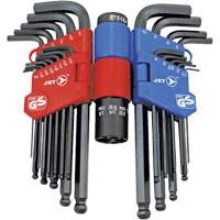 JBHK-22SM Ball Nose Hex Key Set, 22 Pcs., Metric & Imperial Brunswick Fyr & Safety