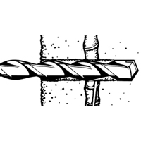 Rotary Rebar Cutters, 3/8", SDS-Plus Shank, Carbide Brunswick Fyr & Safety