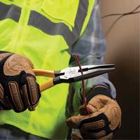 Long Nose With Side Cutter, 8-7/16" L Brunswick Fyr & Safety