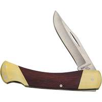Sportsman Knife with Curved Handle, 2-5/8" Blade, Stainless Steel Blade, Wood Handle Brunswick Fyr & Safety