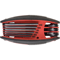 Folding Hex Key Set, 9 Pcs., Imperial Brunswick Fyr & Safety