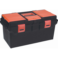 Coffres &agrave; outils en plastique, 22" la x 11" p x 10-1/2" h, Noir Brunswick Fyr & Safety