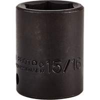 Socket, Impact, 15/16", 1/2" Drive, 6 Points Brunswick Fyr & Safety