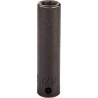 Socket, Impact, 7/16", 3/8" Drive, 6 Points, Deep Brunswick Fyr & Safety