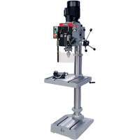Gearhead Drilling Machine, 1/2" Chuck, 6 Speed(s), 19-1/2" W x 21-3/4" L, #3 Morse Brunswick Fyr & Safety
