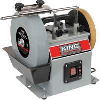 Wet/Dry Sharpener, 10" Wheel Diameter, 1/4 HP, 115 RPM Brunswick Fyr & Safety