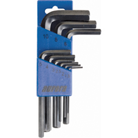 Hex Key Pouch Set, 9 Pcs., Metric Brunswick Fyr & Safety