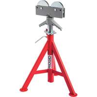 Roller Head Low Pipe Stand #RJ-98, 59-104 cm Height Adjustment, 12" Max. Pipe Capacity, 1000 lbs. Max. Weight Capacity Brunswick Fyr & Safety