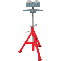 Roller Head  High Pipe Stand #RJ-99, 82-140 cm Height Adjustment, 12" Max. Pipe Capacity, 1000 lbs. Max. Weight Capacity Brunswick Fyr & Safety