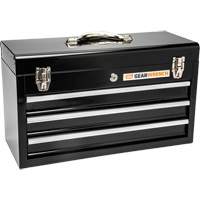 Portable Tool Box, 20" W, 3 Drawers, Black Brunswick Fyr & Safety