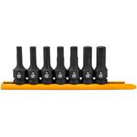 Impact Metric Bit Socket Set, Hex, 1/2" Drive, 7 Pcs Brunswick Fyr & Safety
