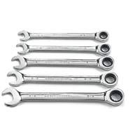 72-Tooth 12 Point Ratcheting SAE Wrench Set, Combination, 5 Pieces, Imperial Brunswick Fyr & Safety