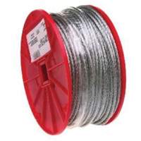 Wire Cable, 500' (152.4 m) x 1/16", 96 lbs. (0.048 tons), Galvanized TQB485 | Brunswick Fyr & Safety
