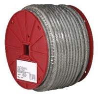 Wire Cable, 250' (76.2 m) x 3/32", 184 lbs. (0.092 tons), Vinyl Coated TQB487 | Brunswick Fyr & Safety