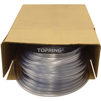 Tubing, Air/Water, 0.625" OD x 100' L, PVC, Clear, 30 PSI @ 20°C Brunswick Fyr & Safety