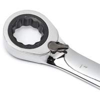 72-Tooth 12 Point Reversible Ratcheting SAE Wrench Set with Tool Roll, Combination, 7 Pieces, Imperial Brunswick Fyr & Safety