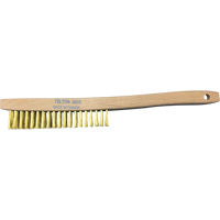 Brosses de nettoyage &agrave; manche recourb&eacute;, Laiton, 4 x 19 rangs de fils, Longueur 14" Brunswick Fyr & Safety