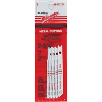 Jigsaw Blades, Bi-Metal, U-Shank, 2-3/4" L, 18 TPI Brunswick Fyr & Safety