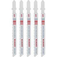 Jigsaw Blade, Bi-Metal, T-Shank, 4" L, 10 TPI Brunswick Fyr & Safety