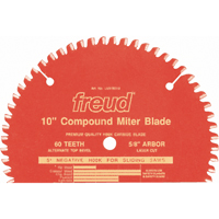 Lames de scie industrielle TCS &agrave; onglets avec glissi&egrave;re, 10", 60 dents, Pour Bois Brunswick Fyr & Safety