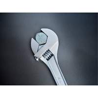 Adjustable Tapered Handle Wrench - Carded, 15" L, 1-11/16"/43 mm Max Width, Chrome/Polished Brunswick Fyr & Safety