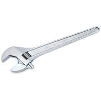 Adjustable Tapered Handle Wrench - Carded, 18" L, 2-1/16"/53 mm Max Width, Chrome/Polished Brunswick Fyr & Safety