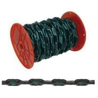 Straight Link Coil Chain with Green Sleeve, Low Carbon Steel, 2/0 x 60' (18.3 m) L, 520 lbs. (0.26 tons) Load Capacity TTB321 | Brunswick Fyr & Safety