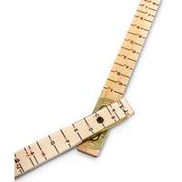 R&egrave;gle de maçon surdimensionn&eacute; Red End, 6' lo, Bois, Graduations de 1/16" Brunswick Fyr & Safety